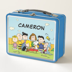 Lunch Box Charlie Brown et Gang   Ajouter Votre Nom