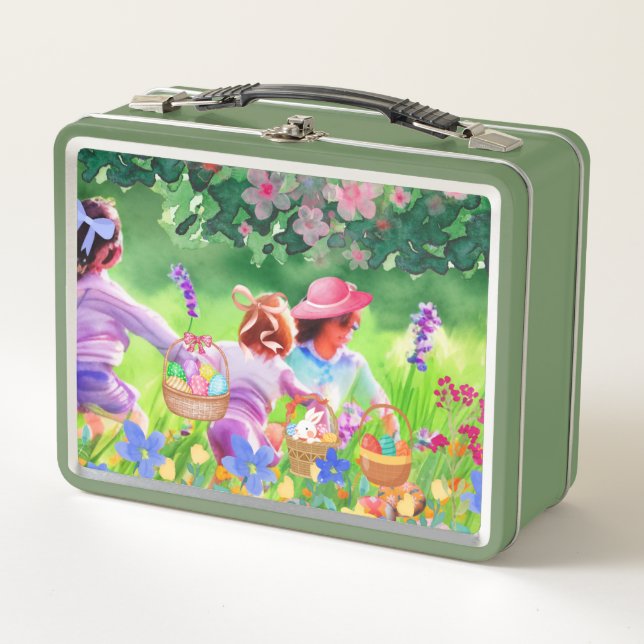 Lunch Box Chasse aux oeufs de Pâques (Devant)