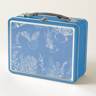 Lunch Box Chasseur de trésors Pirate Anniversaire Métal Boît