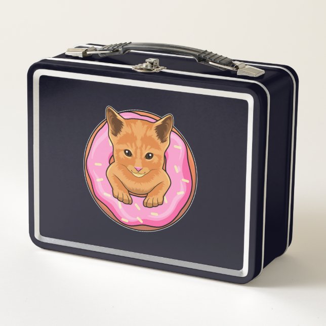 Lunch Box Chat avec Donut (Devant)