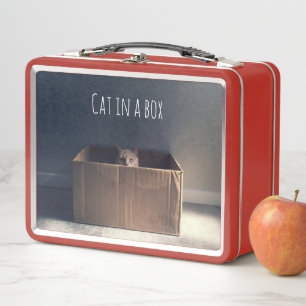 Lunch Box Chat dans une boîte. Le maître du chat Zen.