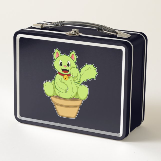 Lunch Box Chat en cactus (Devant)