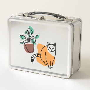 Lunch Box Chat et le plante