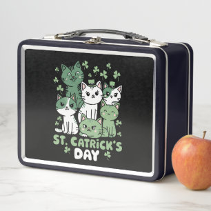 Lunch Box Chat St Patrick's Day Drôle Catrick's Day