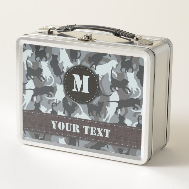 Lunch Box Chats Camouflage urbain (Devant)