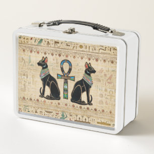 Lunch Box Chats égyptiens et croix de cheville