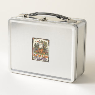 Lunch Box Chats Et Plantes Chat Plantes Cottagecore Vintage