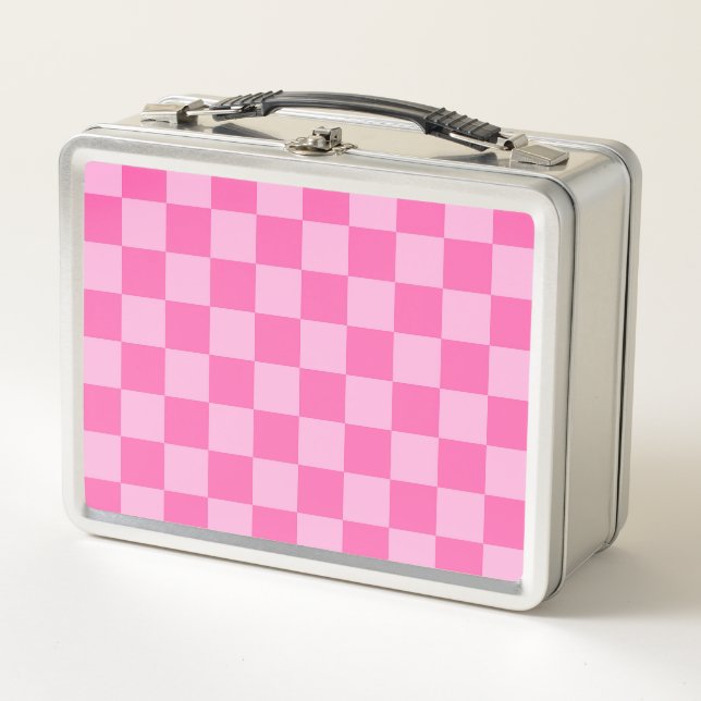Lunch Box Chaud Pink Checkerboard (Devant)