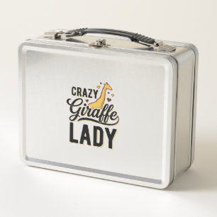 Lunch Box Chemise à motif de gravure vintage Crazy Giraffe L