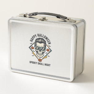 Lunch Box Chemise crâne Halloween Gravure vintage Graphique_