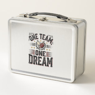 Lunch Box Chemise d'équipe sportive vintage One Team One Dre