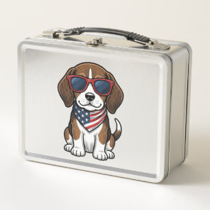 Lunch Box Chemise lunettes de soleil pour chiots Beagle patr