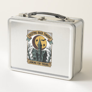 Lunch Box Chemise Maison Hantée avec Manoir Squelettique Gra