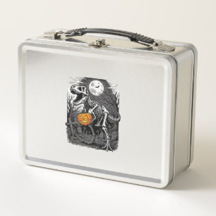 Lunch Box Chemise Vintage Citrouille Squelette Dinosaure Hal