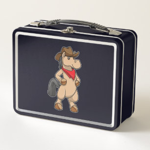 Lunch Box Cheval comme cowboy