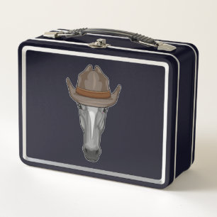Lunch Box Cheval comme Cowboy avec Casquette