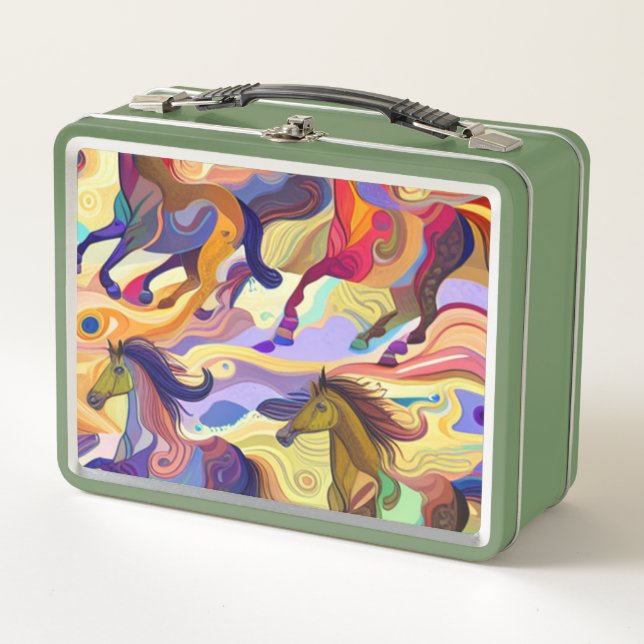 Lunch Box Chevaux sauvages (Devant)