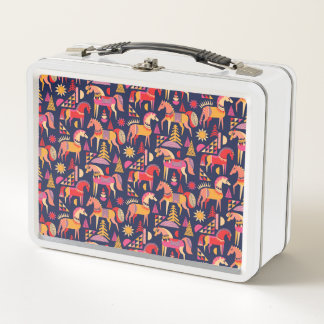 Lunch Box Chevaux Scandinaves : Décoration Décorative Sans C
