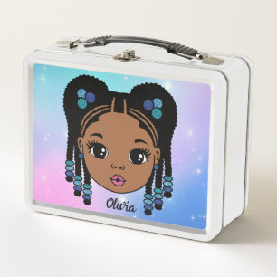 Lunch Box Cheveux tressé personnalisé fille bébé