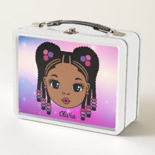 Lunch Box Cheveux tressé personnalisé fille bébé