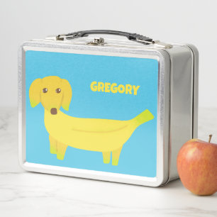 Lunch Box Chien Banane Mignon Personnalisé