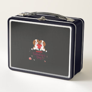 Lunch Box Chien Cavalier King Day de la Saint-Valentin Flora