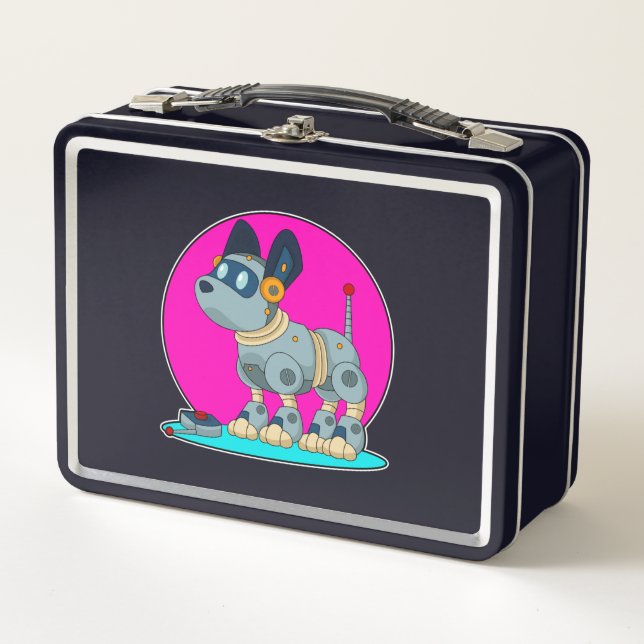 Lunch Box Chien comme robot (Devant)