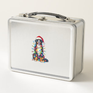 Lunch Box Chien de montagne bernois x lumières de Noël