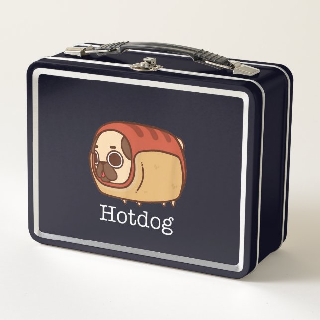 Lunch Box chien mignon | Beau Amoureux des chiens Carlin (Devant)