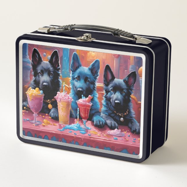 Lunch Box Chiffres noirs allemands, crème glacée (Devant)