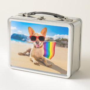 Lunch Box Chihuahua Dog à la plage