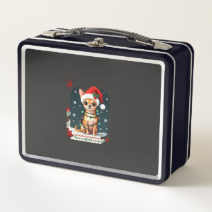 Lunch Box Chihuahua Noël Santa Sweatshirt Horrible Chien Ama