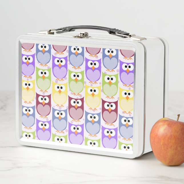 Lunch Box Chouettes mignonnes, Chouette Motif, Chouettes pou (En situation)