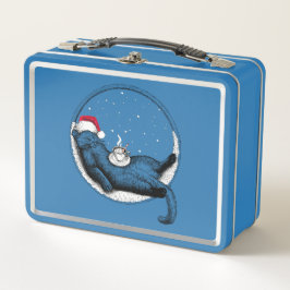 Lunch Box Christmas Cat