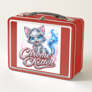 Lunch Box CHROME KITTEN Cartable rouge