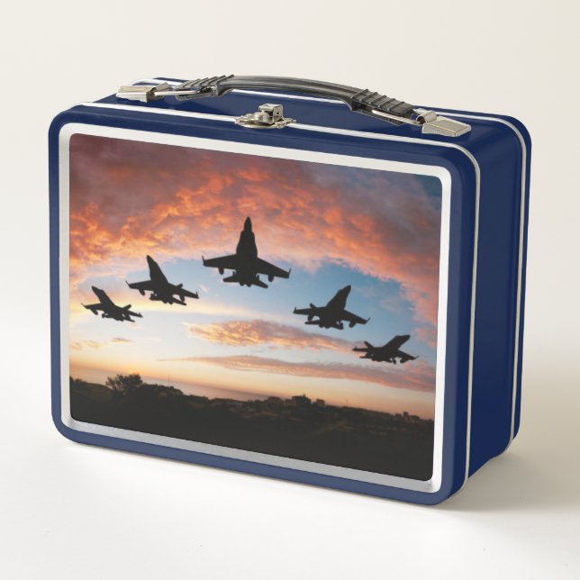 Lunch Box Cinq Jets de combat (Devant)