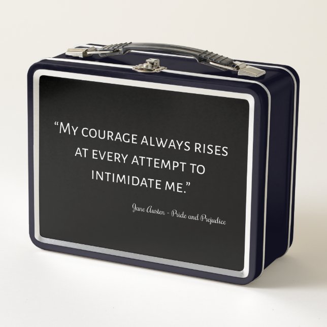 Lunch Box Citation de fierté et de préjugé I (Devant)
