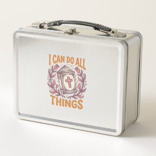 Lunch Box Citation de foi florale chrétienne Modèle de t-shi