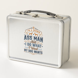 Lunch Box Citation drôle de propriétaire de chien Design vec