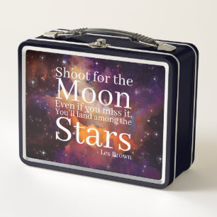 Lunch Box Citation Inspirante de Nebula violette orange