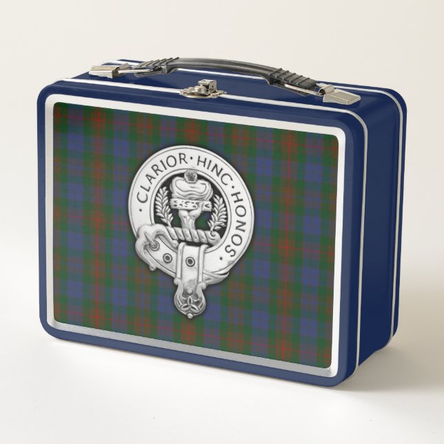 Lunch Box Clan Buchanan Crest & Hunter Tartan (Devant)