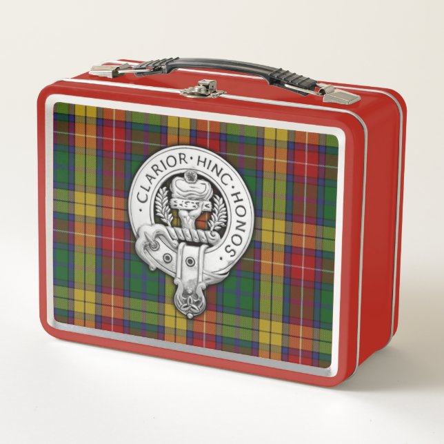 Lunch Box Clan Buchanan Crest & Tartan (Devant)
