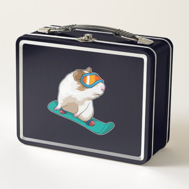 Lunch Box Cochon de Guinée Snowboard Snowboard (Devant)