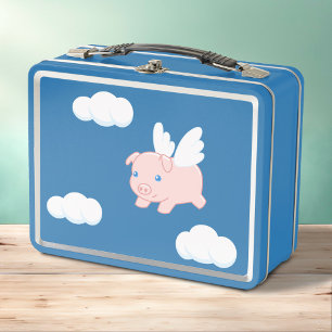Lunch Box Cochon volant - Cochon mignon avec ailes