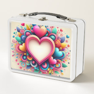 Lunch Box Coeur de la Saint Valentin coloré