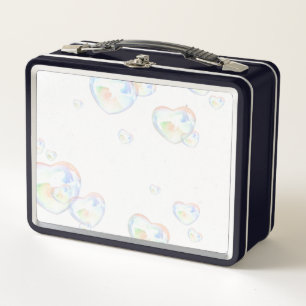 Lunch Box Coeurs de verre sur blanc