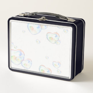 Lunch Box Coeurs de verre sur blanc