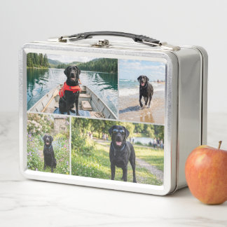 Lunch Box Collage de 12 photos personnalisé unique