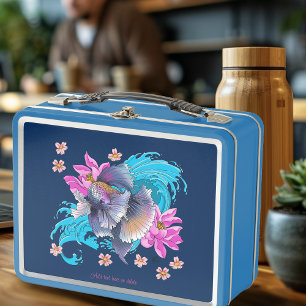Lunch Box Combattant du Siam Poisson Betta Vagues de Lotus B