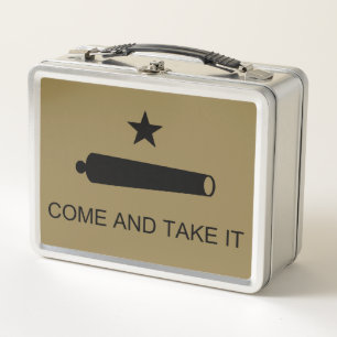 Lunch Box Come & Take It ! Flag de Texas State